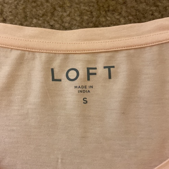 NWOT LOFT Pale Pink Long Sleeve Top - Picture 6 of 7